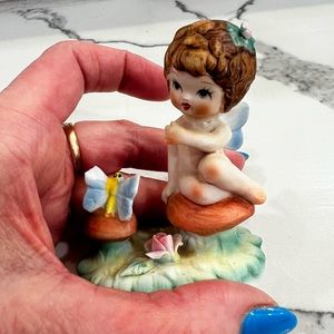 Little Baby Angel with butteryfly Figurine